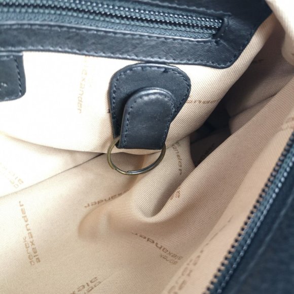 Derek Alexander Super Soft Black Leather Handbag Shoulder Bag 14"x8" Excellent - Picture 13 of 16